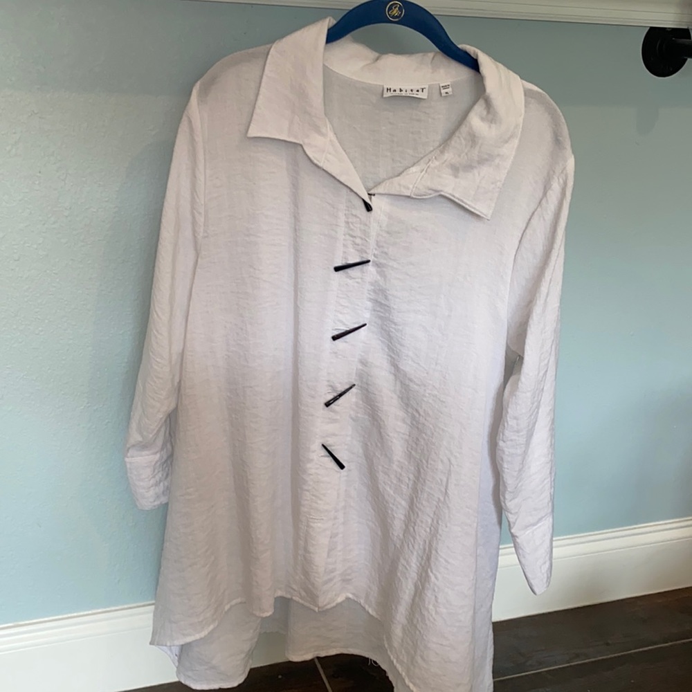 Habitat White A-Line Top Sz XL